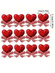 50pcs Red Love Knot Shaped Paper Lollipop Cards, Candy Packaging Paper Lollipop Racks, DIY Lollipop Decoration Cards, Engagement And Wedding Candy Processing Paper Boxes, Candy Decoration Products