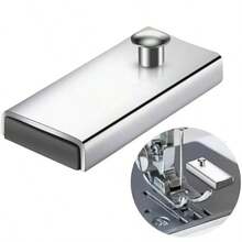 1pc Big Size Dual-Purpose Sewing Machine Magnetic Seam Guide - Portable, Easy Install Edge Stopper For Precision Stitching , Straight Seam Gauge Sewing Machine Attachments Presser Foot Tools For Sewing Machine Magnetic Pin Holder For Sewing - Silver - View 2