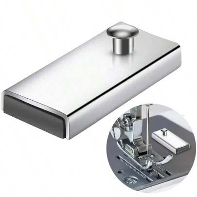 1 件大尺寸两用缝纫机磁性接缝指南 - 便携式、易于安装的边缘止动器，用于精密缝纫、直缝量规缝纫机附件压脚工具，用于缝纫的磁性针架