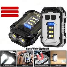 1pc Multi-Function LED Bright Keychain Light, Outdoor Headlamp, Clip-On Light For Work, Repair - Multicolor - View 8