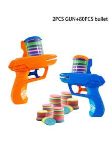 1/2/4个胡萝卜发射器玩具，互动旋转射击益智玩具，儿童节礼物，发射器，男孩玩具，减压玩具，女孩礼物，猫玩具 - EVA泡沫发射器趣味玩具，手持软玩具枪，宠物训练玩具，儿童圣诞袜填充物，个性化派对礼品袋填充物，游戏用软弹，玩具，复活节礼物