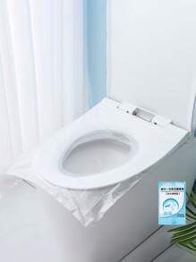 1/10/20/30/40/50 Pcs Disposable Toilet Seat, Toilet Cover, Thickened Plastic Waterproof Pad, Disposable Toilet Cover, Portable Toilet Cover, Adults And Toilet Training Travel Essential Accessories, Air Travel Camping Hotel Back To School Essential Accessories, Waterproof And Moistureproof Easy To Carry