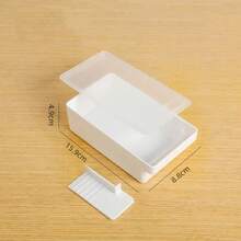 Caja de almacenamiento con tapa para cortador de queso y mantequilla, contenedor de mantenimiento fresco, herramienta para hornear, cocina, hogar - L - Ver 8