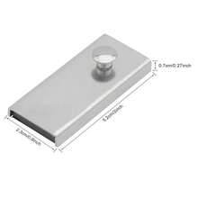 1pc Big Size Dual-Purpose Sewing Machine Magnetic Seam Guide - Portable, Easy Install Edge Stopper For Precision Stitching , Straight Seam Gauge Sewing Machine Attachments Presser Foot Tools For Sewing Machine Magnetic Pin Holder For Sewing - Silver - View 9