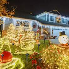 Solar Fairy Lights, Warm White 104FT/72FT/39FT/12FT Solar String Lights Outdoor Waterproof, 8 Modes LED Twinkle Lights For Garden Yard Tree Wedding,Solar Fairy Lights Solar Ground Lights Solar Lights Outdoor String Solar Powered Outdoor String Lights