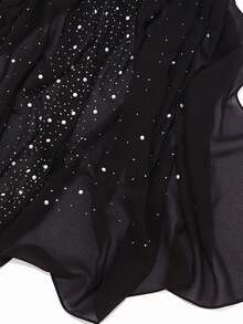 派对 1 件装 女士仿珍珠装饰 时尚围巾 适合日常装饰配饰 女士 - 紅色 - 查看 5