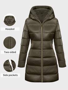 Abrigo clásico con bolsillos con cremallera para mujeres Risissida, ideal para viajes con estilo en otoño