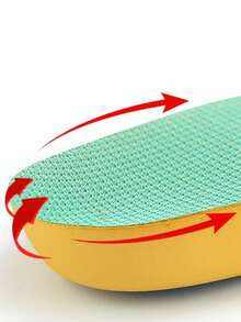 1Pair EVA Green Children's Arch Insole, Learning To Walk, Heart Support Insole, Unisex High Elasticity Insole - Yellow - View 3