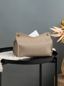 1/2/5/10 件套纯色麦穗压花纸巾盒，PU 皮革垂直压花防水纸巾架适用于卧室、客厅、餐厅、酒店、酒吧、浴室、办公桌、户外餐饮、派对 - 摩卡棕 - 查看 12