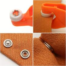 201件五爪扣安裝套件,衣扣維修套件,附壓合工具,無需縫紉的扣子,容易安裝（50套扣子,1個安裝工具） - 彩色 - 查看 6