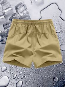 Jungen- & Teenager-Shorts mit elastischem Bund, schnell trocknend, atmungsaktiv für Outdoor-Sport, Sommer