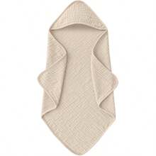 1PC Muslin Hooded Baby Towels Ultra-Soft Absorbent Baby Bath Towels With Hood For Newborn And Infant 30x30inch