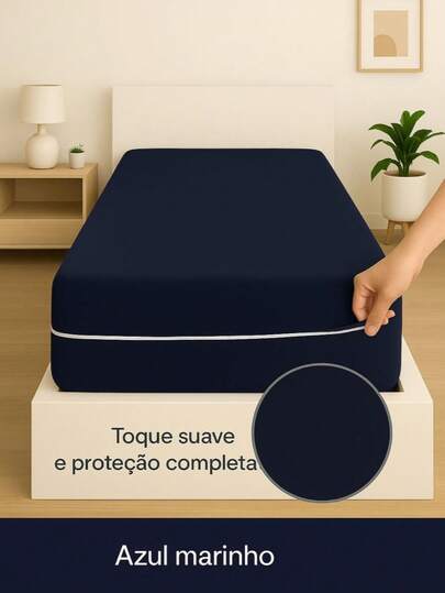 Capa para Colchão Solteiro com Fechamento em Zíper Gr 55