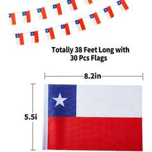 Local Shipping-USA Flags American Small String Mini Flag Pennant Banner Decorations - Chile - View 2