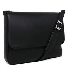 Men's Crossbody Briefcase Shoulder Bag With 15.6" Laptop - Black - View 1