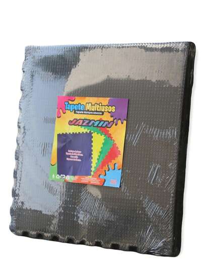 Tapete Foamy Rompecabezas Jumbo 60x60cm Negro