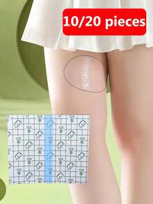 10/20pcs Thigh & Buttock Shaping Tape, Transparent Invisible Anti-Chafe Tape For Men & Women, Thigh Friction Relief Walking Aid Tool - Multicolor - View 1