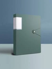 40页按扣式文件整理文件夹，大容量学生试卷/合同文件收纳，透明封套，随机封面卡纸