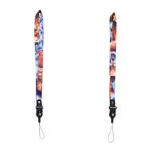 哪吒与敖丙蛇年卡通可拆卸斜挎手机挂绳带指环，学校用品，返校