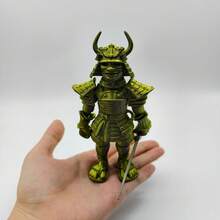 3D 打印关节式日本武士古代人物模型，GK 装饰玩具，适合男性 - 彩色 - 查看 4