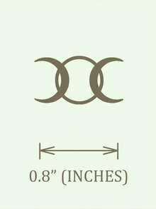 suteyi Triple Moon Goddess Necklace - Symbol Of Feminine Power - Wiccan Moon Phases Pendant - 14k Gold Plated Or Silver - Multicolor - View 5