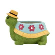 Cartoon Succulent Pot Set Combination Cute Little Creative Art Flower Pot Home Decoration Turtle Small Flower Pot Ornament - Multicolor - View 9