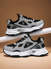 2 estilos de zapatos de verano versátiles y cómodos para hombres, zapatos de elevación de suela gruesa y transpirables de parte superior baja, tenis casuales de moda con patrones aleatorios