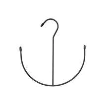 1 件多功能双钩晾衣架收纳领带、帽子、丝巾、鞋带、金属挂钩 - 极简主义必备家居用品