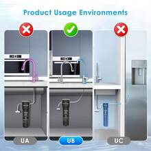 Waterdrop 15UA Undersink Water Filter System, 60,000 Liter High Capacity Water Filter Drinking Water, NSF/ANSI 42 Certified, Reduces PFAS, PFOA/PFOS, Lead, Chlorine, Odor - 15UB - View 9