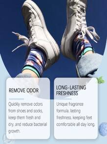 Spray eliminador de olores de zapatos y calcetines de 100ml - Elimina rápidamente los olores desagradables, mantiene los pies secos y frescos, diseño de rociado conveniente para el cuidado diario de los pies, apto para todos