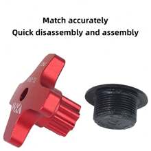 Bicycle Crank Cover Disassembly Wrench, High-Strength One-Piece Hollow Middle Axle Tool For Mountain And Road Bikes
