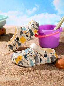 Summer Cartoon EVA Lightweight Anti-Collision Breathable Sandals For Kids - White - View 1