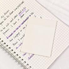 paquete de 4 piezas de notas adhesivas transparentes de PET de tamaños variados, combinación de múltiples tamaños que cubre completamente el uso diario, adecuado para diversos escenarios, útiles escolares, vuelta al cole