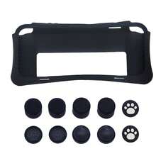 适用于Switch OLED的套装：1个硅胶保护套 + 10个摇杆帽，流线型弧形设计，内部升级减震肋条，显著的防震防摔保护 - 彩色 - 查看 1