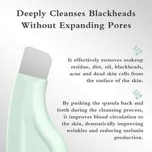 Blackhead Remover Tool, Silicone Face Scraper For Deep Cleansing, Skin Scrubber Face Spatula, Nose Blackhead Remover, Skin Care Tool For Men And Women (Green) - Green - View 7