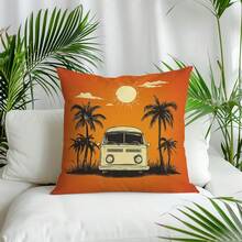 1 件汽车和露营单面印花靠垫套，45*45 厘米 - 彩色 - 查看 7