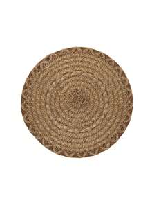 1/4/6/12 件波西米亚风格编织亚麻餐垫，圆形餐桌垫，适用于家庭厨房，适合节日聚会、生日、派对、乡村、户外用餐、家居装饰、卧室、所有季节