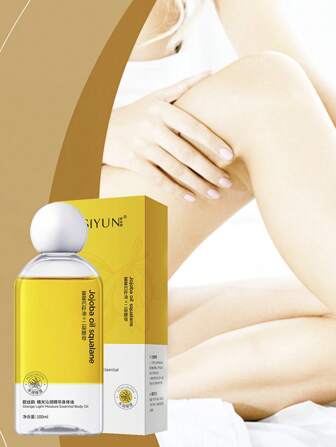 1PC 100ML Orange Light Essence Body Oil, Nourishing And Moisturizing, Super Tender, Anti-Drying, Water And Oil Mixed Without Greasy, Gentle And Non-Irritating, Suitable For Body Skin Such As Legs And Back