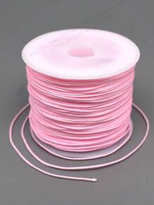 1pc Non-Elastic Pink Beading Cord, Colorful Crafting Thread String Cord For Jewelry Making Bracelet Necklace DIY Craft Bead String Beading Crafting Cords
