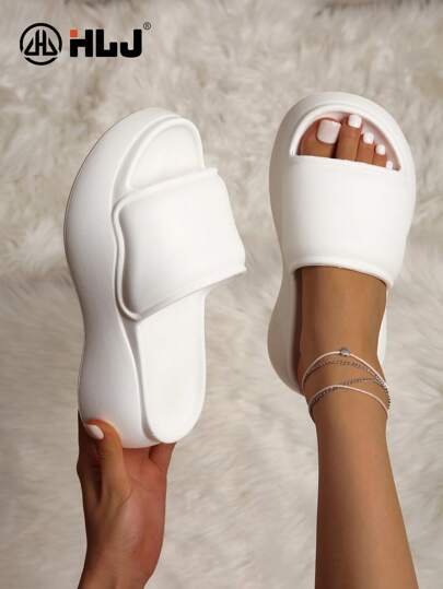 luofu Nouveau Femme À Plate-Forme Sandales Plage Pantoufles , À La Mode Et Polyvalent Pour Activités Extérieures