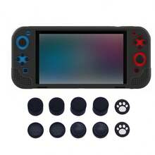 1 Set OLED Protective Case + 10pcs Joystick Cap, Non-Slip Textured Design, Enhanced Grip, Anti-Slip, Anti-Sweat, Anti-Scratch - Multicolor - View 9