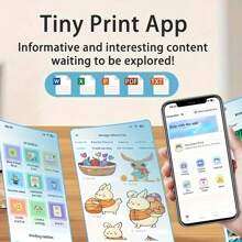 Portable Printers Wireless For Travel, Wireless Thermal Printer Support A4&A5 Thermal Paper, A4 Folded Paper, Tattoo Paper, Inkless Mobile Printer Suitable For Office, Home, School, Travel