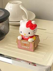 Sanrio Caja de adorno de dibujos animados de Hello Kitty, estilo Sanrio creativo, regalos de cabezón, adecuado para la vida cotidiana, regalos para niños y niñas, regalos de vacaciones, decoraciones, regalos de graduación