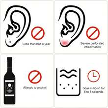 180 Pcs Earrings Hole Cleaner, Piercing Cleaner Floss, Rose Fragrance Odor Removal Ear Care, Piercing Floss Disposable Aftercare Cleaning Tool(Brown) - 粉紅色,藍色,紫色 - 查看 10