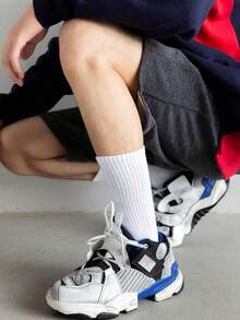 1/2/3/5/6/10/12 双男士袜子跑步徒步运动长袜中筒袜高筒轻便袜，适合健身，秋季