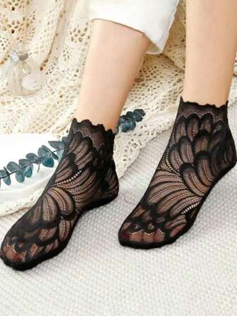 1-10pcs Women Plain Color Anti-Slip, Anti-Odor, Moisture-Wicking Socks