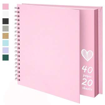 1 st 7x7 tums DIY-klippbok, fotoalbum i kraftpapper, blankt papper, 20 ark minnesbok för bröllop, familj, skolstart, skolmaterial