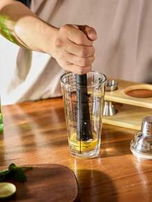 Cirelle Mieszadło kuchenne do baru S - stal nierdzewna Bar Old Fashioned kruszarka do lodu do lemoniady owocowej SHome Bar Accessories - do przygotowywania pysznych mojito i innych napojów owocowych!, prezent dla ojca - Srebro - Zobacz 1