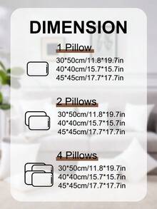 1/2/4pcs Solid Color Pillows Insert, Bedding, Soft Fluffy White Pillows, Christmas Decorations, With Hidden Zipper, High Rebound Polyester Fiber Filling Pillow, Halloween Gift, Halloween Decor, Perfect For Home & Hotel Use, Living Room, For Bed, Sofa, Bedroom Decorative Stuffer Pillow, Dorm Room Essentials College. - trắng - Xem 3