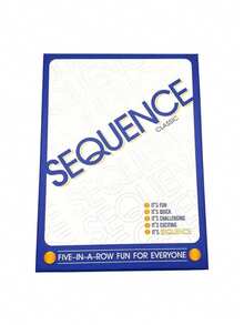 Classic Sequence Board Game - Updated Version, Fun Strategy Game For Families & Friends - Multicolor - View 1